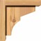 Ekena Millwork Monterey Smooth Corbel w/Backplate, Western Red Cedar, 5 1/2"W x 8"D x 8"H COR06X08X08MON01SWR - alternate 4